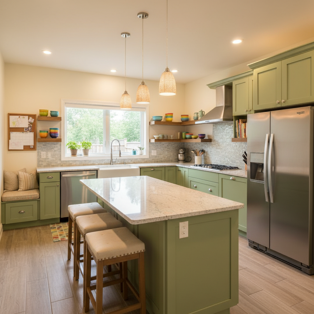 Suburban Family Kitchen